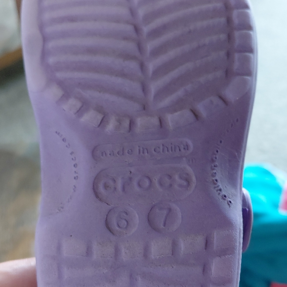 CROCS Kids Purple Sandals - Picture 3 of 5